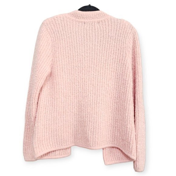 Lle Chois Vintage Pink Knitted Sweater With Pockets Size Medium 100% Acrylic - Picture 2 of 4